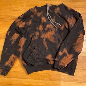 Acid-Washed Black Hoodie